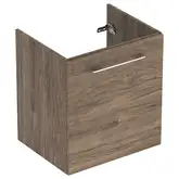 Тумба под раковину Geberit Selnova Square slim rim 58,8 см, орех матовый (501.222.00.1)