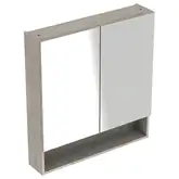 Зеркальный шкафчик Geberit Selnova Square 58,8 х 17,5 х h85 см, орех светлый (501.267.00.1)