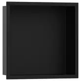 Настенная ниша со встроенной рамой Hansgrohe XtraStoris Original 30 x 30 x 10 см, чёрный матовый (56061670)