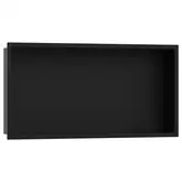 Настенная ниша со встроенной рамой Hansgrohe XtraStoris Original 30 x 60 x 10 см, чёрный матовый (56064670)