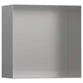 Ниша в стене с открытой рамой Hansgrohe XtraStoris Minimalistic 30 х 30 х 14 см, матовая нержавеющая сталь (56079800)