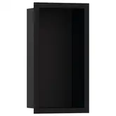 Настенная ниша с дизайнерской рамкой Hansgrohe XtraStoris Individual 30 х 15 х 10 см, чёрный матовый (56095670)