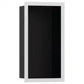 Настенная ниша с дизайнерской рамкой Hansgrohe XtraStoris Individual 30 х 15 х 10 см, белый матовый (56095700)