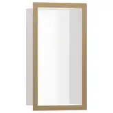 Настенная ниша с дизайнерской рамкой Hansgrohe XtraStoris Individual 30 х 15 х 10 см, матовая бронза (56096140)
