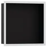 Настенная ниша с дизайнерской рамкой Hansgrohe XtraStoris Individual 30 х 30 х 10 см, белый матовый (56098700)