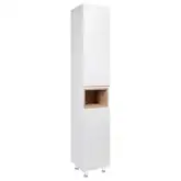 Пенал напольный Qtap Robin 350х1950х316 White/Whitish oak QT1376PN1651RWWO