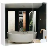 Зеркальный шкаф подвесной Qtap Scorpio 700х600х145 White QT1477ZP701W (QT1477ZP751W)