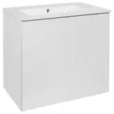 Комплект Qtap Tern 600х580х437 White тумба напольная + раковина врезная, с полотенцедержателем QT1772TPЛ6013060CW (QT1772TPL6013060CW)