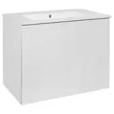 Комплект Qtap Tern 700х580х437 White тумба напольная + раковина врезная, с полотенцедержателем QT1772TPЛ7013070CW (QT1772TPL7013070CW)