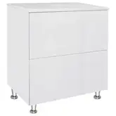 Тумба напольная Qtap Tern 600х616х469 White со столешницей и полотенцедержателем QT1773TNЛ601W (QT1780TNL601W)
