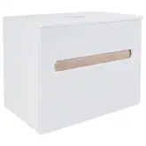 Тумба подвесная Qtap Virgo 600х476х469 White/Whitish oak со столешницей QT1879TPА601WWO