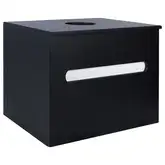 Тумба подвесная Qtap Virgo 600х476х469 Black/White со столешницей QT1879TPА602BW
