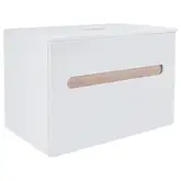 Тумба подвесная Qtap Virgo 700х476х469 White/Whitish oak со столешницей QT1879TPА701WWO