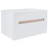 Тумба подвесная Qtap Virgo 800х476х469 White/Whitish oak со столешницей QT1879TPА801WWO