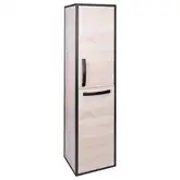 Пенал подвесной Qtap Taurus 350х1450х300 Whitish oak с корзиной для белья QT2476PP1451KRWO