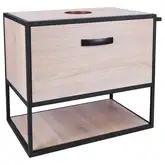 Тумба подвесная Qtap Taurus 600х476х469 Whitish oak со столешницей QT2479TPT603WO