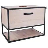 Тумба подвесная Qtap Taurus 700х476х469 Whitish oak со столешницей QT2479TPT703WO