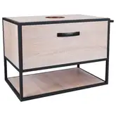 Тумба подвесная Qtap Taurus 800х476х469 Whitish oak со столешницей QT2479TPT803WO