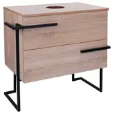 Тумба напольная Qtap Taurus 700х616х437 Whitish oak со столешницей QT2480TNT703WO