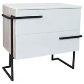 Тумба напольная Qtap Taurus 700х616х437 White/Whitish oak со столешницей QT2480TNT703WWO