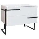 Тумба напольная Qtap Taurus 800х616х437 White/Whitish oak со столешницей QT2480TNT803WWO