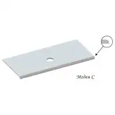 Snail Стільниця «Медея» 900/550 Арктик Т333 (122T333)