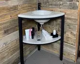 Snail Тумба «Ламма» з умивальником «Роксана»/камінь Льняний Т309 (550LOFT110T309)