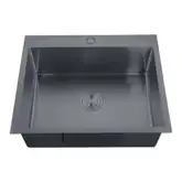 Мийка Zerix ZH5045-215 Nano-Black (3.0/0.8) з нерж. сталі (MX1580)