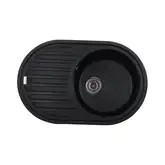 Мийка кухонна Zerix ZS-7750R-03 Чорна (ZX4556)
