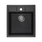 Мийка кухонна Zerix ZS-4651S-03 Чорна (ZX4564)
