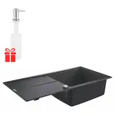 Набор Grohe мойка кухонная K400 31641AP0 + дозатор для моющего средства Contemporary 40536000 (31641AP040536000)