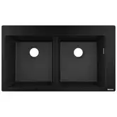 Hansgrohe S510-F770 Кухонна мийка на 2 чаші, Graphiteblack (43316170)