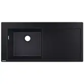 Кухонна мийка Hansgrohe S5110-F450 1050х510 поличка праворуч, Graphiteblack (43330170)