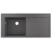 Кухонна мийка Hansgrohe S5110-F450 1050х510 поличка праворуч, Stonegrey (43330290)