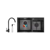 Mixxus SET-7843D-PVD Набір для кухні, чорний (MX0585)