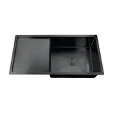 Мийка Zerix ZH7844B-215 (3.0/1.0) PVD-Black з сушаркою для посуду (ZM5565)