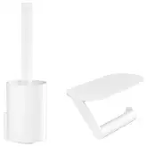 Комплект аксесуарів Hansgrohe WallStoris 2в1, Matt White (27969700)