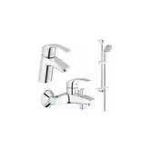 Набір змішувачів для ванни 3 в 1 Eurosmart (123238), Grohe
