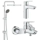 Grohe Start Набір змішувачів 3-в-1, хром (UA202305RM)