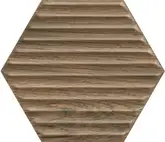 Плитка стінова Serene Brown Heksagon STR 17,4x19,8 код 2895 Ceramika Paradyz (SS--198X171-1-SERE.BR)