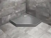 Душовий піддон Doros PT Compact Stone Anthracite 90x90 см, RADAWAY (SDRPTP9090-05-64S)