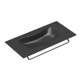 Раковина подвесная или накладная Catalano Edition 50 х 100 х h13,5 см, цвет - чёрный матовый 1100EDNS