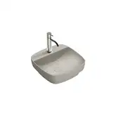 Раковина полувстраиваемая Catalano Green Lux Сolori 42 х 42 х h14 см, цвет - серый матовый 142GRLXNCS
