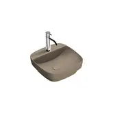 Раковина полувстраиваемая Catalano Green Lux Сolori 42 х 42 х h14 см, цвет - коричневый матовый 142GRLXNMS
