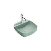 Раковина полувстраиваемая Catalano Green Lux Сolori 42 х 42 х h14 см, цвет - зелёный матовый 142GRLXNVS