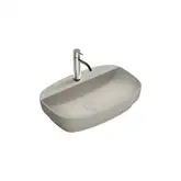 Раковина полувстраиваемая Catalano Green Lux Сolori 40 х 60 х h14 см, цвет - серый матовый 160GRLXNCS