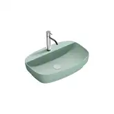 Раковина полувстраиваемая Catalano Green Lux Сolori 40 х 60 х h14 см, цвет - зелёный матовый 160GRLXNVS