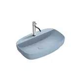 Раковина полувстраиваемая Catalano Green Lux Сolori 42 х 60 х h14 см, цвет - синий матовый 165GRLXNAS