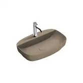 Раковина полувстраиваемая Catalano Green Lux Сolori 42 х 60 х h14 см, цвет - коричневый матовый 165GRLXNMS
