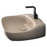 Раковина подвесная Flaminia Fluo 60 х 49 х h20 см, цвет - Argilla opaco (матовый) FU60L Argilla